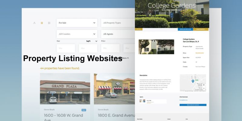 Property Listing Websites- Types of Real Estate Websites