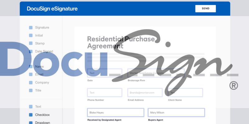 DocuSign Transaction Rooms- Best Real Estate Transaction Management Software