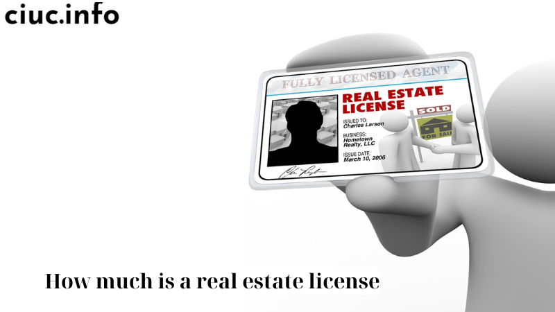 How much is a real estate license